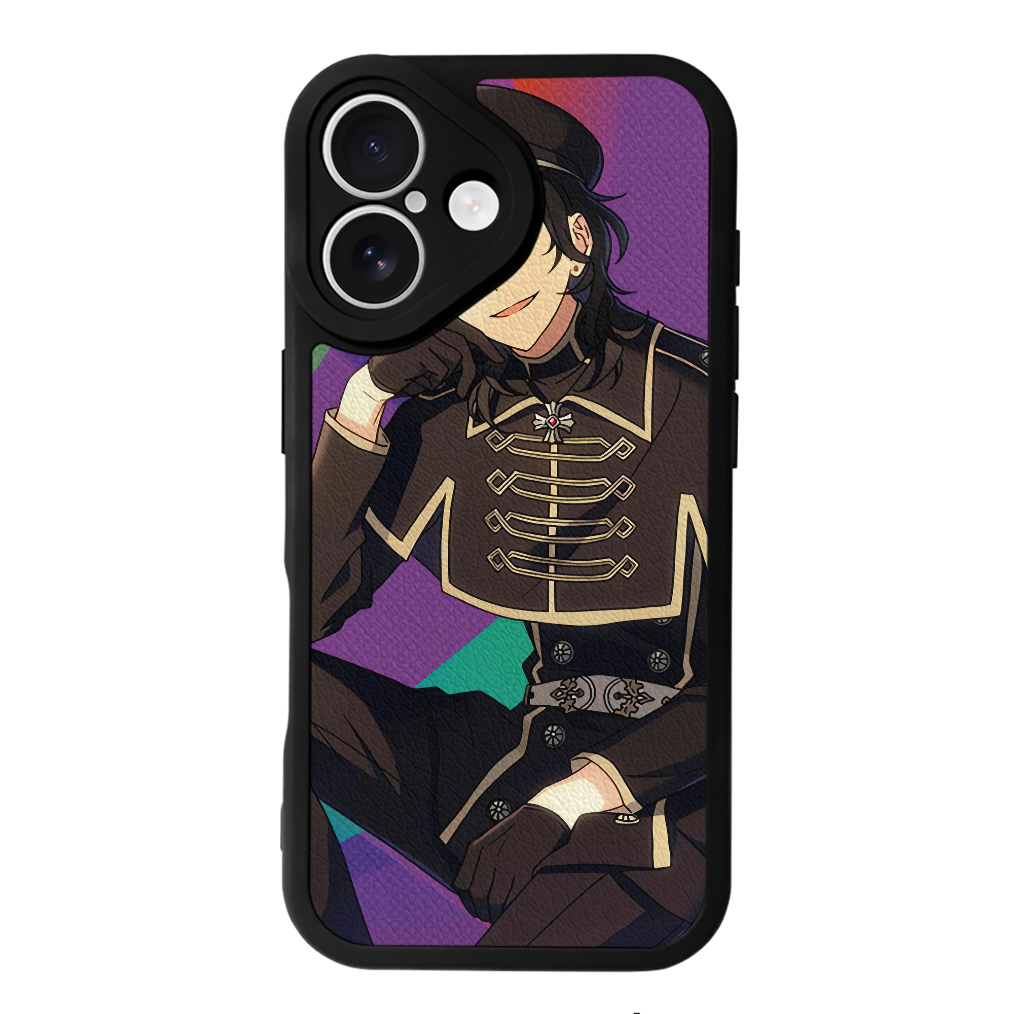 （画像用） あんさんぶるスターズ! Ensemble Stars 【iPhone 16シリーズ対応】シリコンスマホケース（レザー調） 材質：シリコン